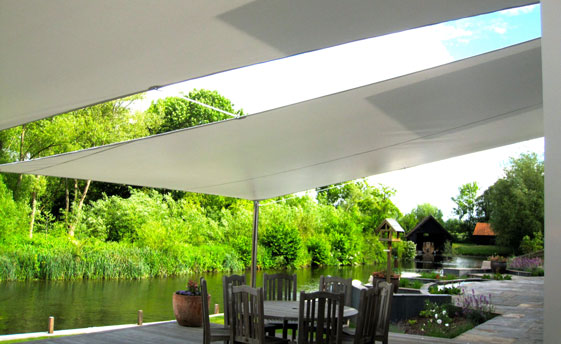 River bank garden canopy